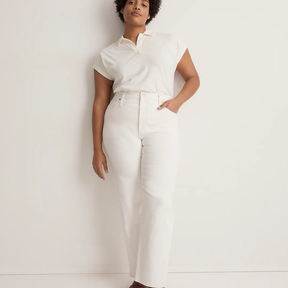 Madewell The Perfect Vintage Straight Jean Tile White Size 32 - Picture 1 of 7